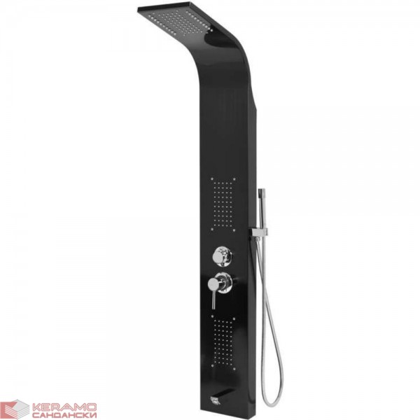 Хидромасажен панел Fala Steely 3 black titanium 75982
