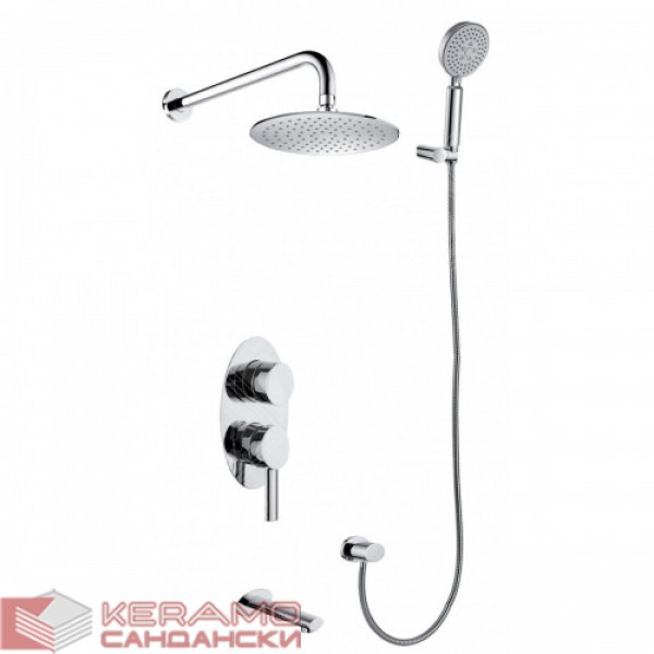 Душ комплект за вграждане Sinar FA241163C-N5 хром