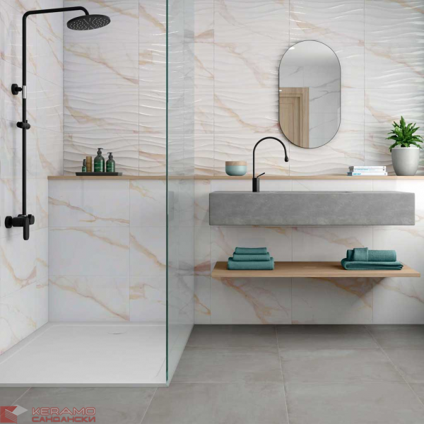 Плочки за баня Portofino Gold Brillo 33.3x55