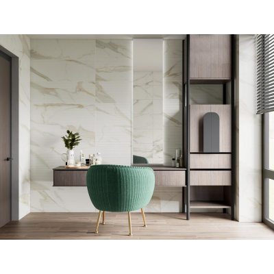 Плочки за баня Calacata Gold 30x90
