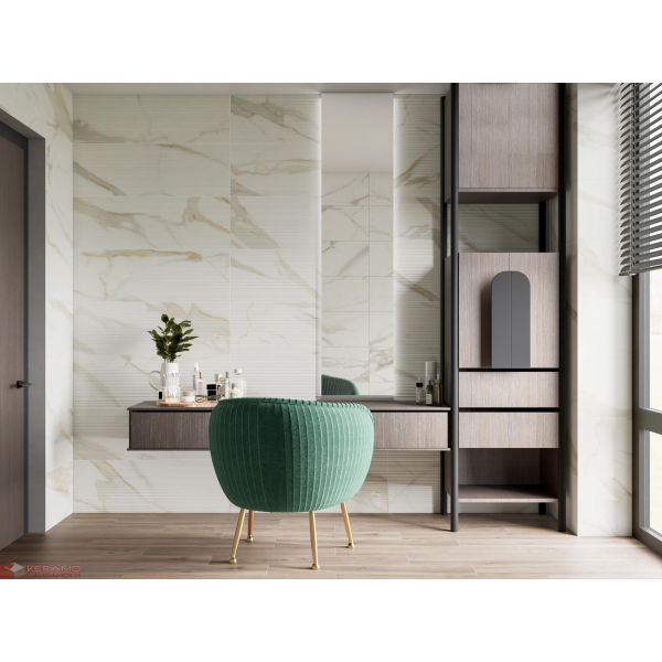 Плочки за баня Calacata Gold 30x90