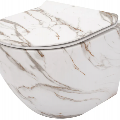 Висяща тоалетна чиния Carlos Marble Matte REA-C8004