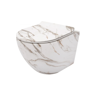 Висяща тоалетна чиния Carlos Marble Matte REA-C8004