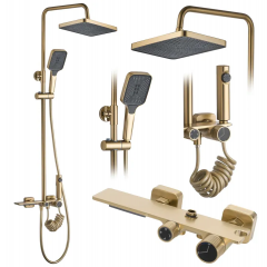 Душ колона Brushed Gold Helix REA-P6621