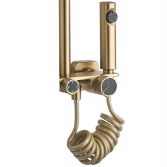 Душ колона Brushed Gold Helix REA-P6621