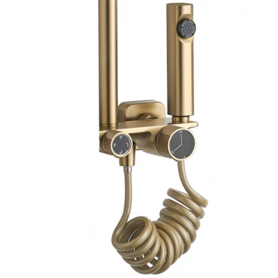 Душ колона Brushed Gold Helix REA-P6621