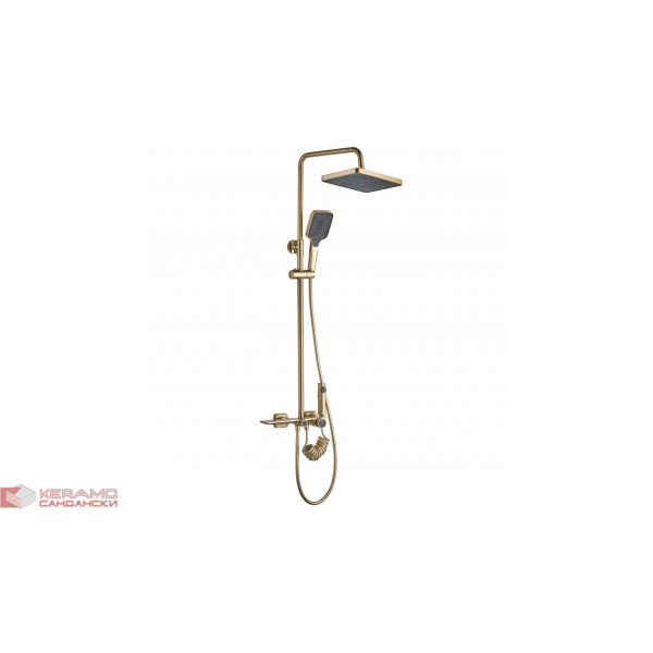 Душ колона Brushed Gold Helix REA-P6621