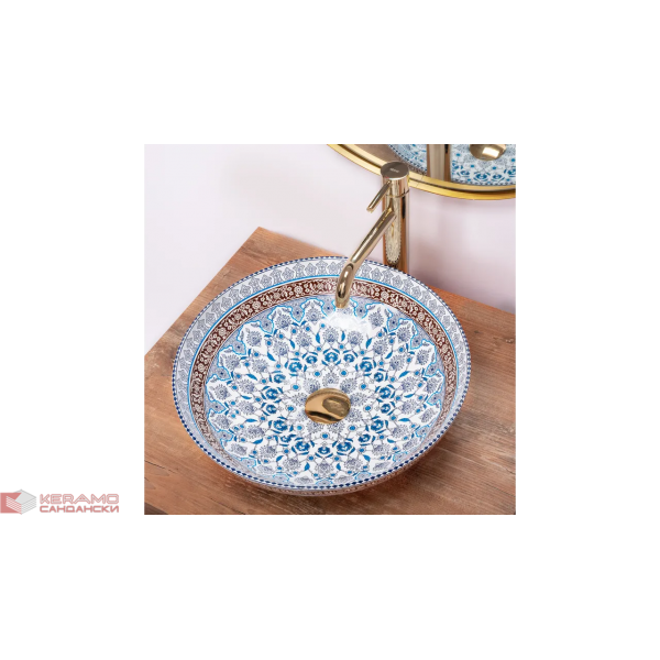 Мивка върху плот Arte Blue REA-U0267