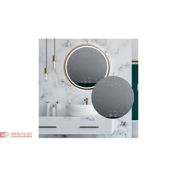 Огледало Лед розово злато Ф50 HOM-05505