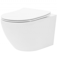 Тоалетна чиния висяща Carlo Mini Rimless White REA-С2760