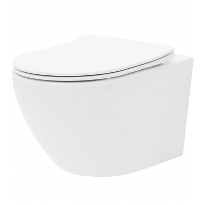 Тоалетна чиния висяща Carlo Mini Rimless White REA-С2760
