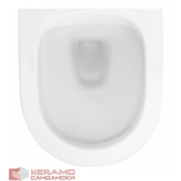 Тоалетна чиния висяща Carlo Mini Rimless White REA-С2760