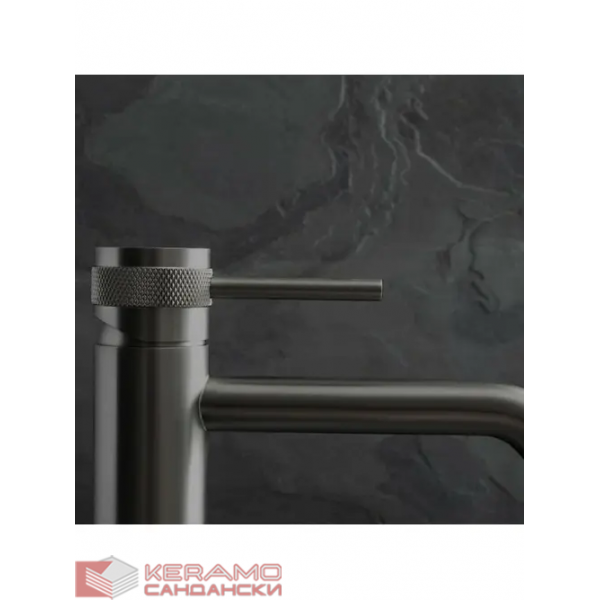 Смесител за мивка Rea Lungo Grip Gun Grey low REA-B8778