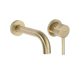СМЕСИТЕЛ за вграждане Rea Lungo Gold Mat + BOX REA-B8652