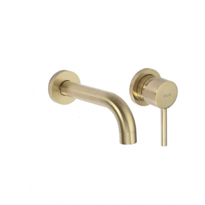СМЕСИТЕЛ за вграждане Rea Lungo Gold Mat + BOX REA-B8652