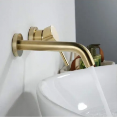 СМЕСИТЕЛ за вграждане Rea Lungo Gold Mat + BOX REA-B8652