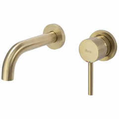 СМЕСИТЕЛ за вграждане Rea Lungo Gold Mat + BOX REA-B8652