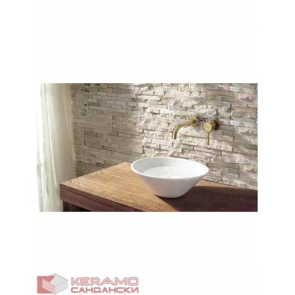 СМЕСИТЕЛ за вграждане Rea Lungo Gold Mat + BOX REA-B8652