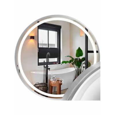 Огледало LED 80cm BRUSH SILVER HOM-06507