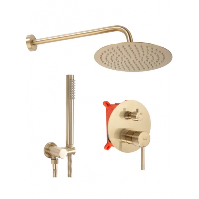 Душ за вграждане Lungo Gold Matt + BOX REA-P4160