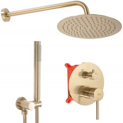 Душ за вграждане Lungo Gold Matt + BOX REA-P4160