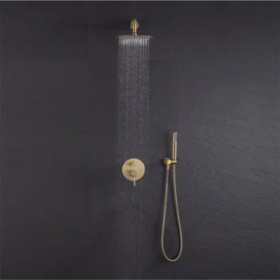 Душ за вграждане Lungo Gold Matt + BOX REA-P4160