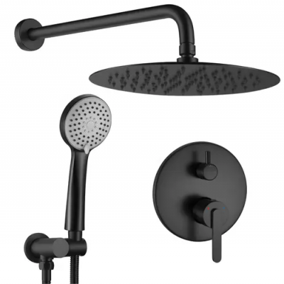 Душ за вграждане Ontario Black + BOX REA-P5501