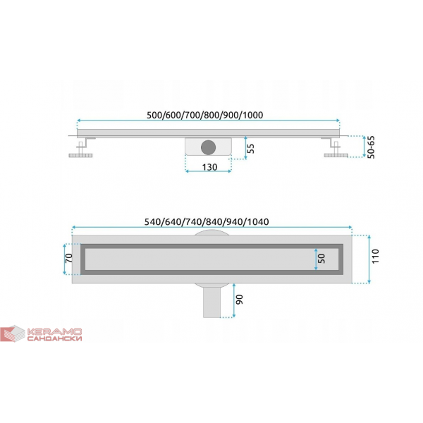 Сифон лентов Neox pro 50см REA-G2741