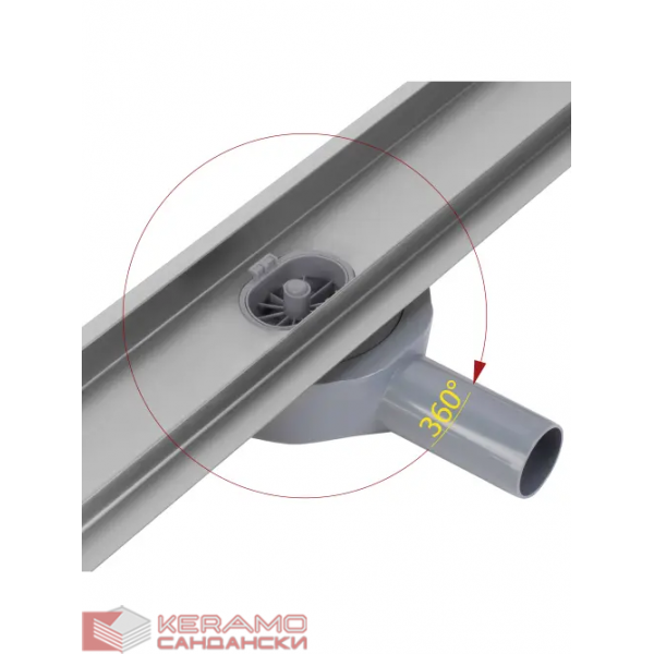 Сифон лентов NEOX PRO Nickiel Brush 90см REA-G5810
