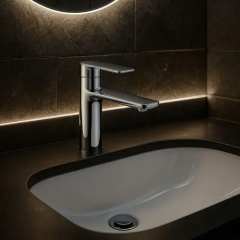 Смесител за умивалник REA Storm Chrome Low REA-B6202
