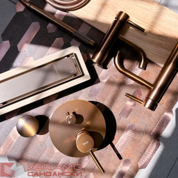 Сифон лентов Neox pro Brushed Copper 80 REA-G4802