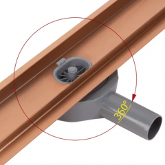 Сифон лентов Neox pro Brushed Copper 80 REA-G4802