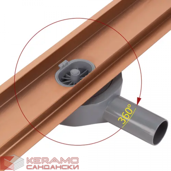 Сифон лентов Neox pro Brushed Copper 80 REA-G4802