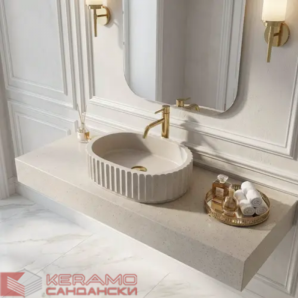 Умивалник за плот Margaret Beige REA-U7343