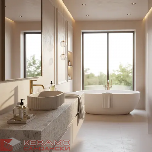 Умивалник за плот Margaret Beige REA-U7343