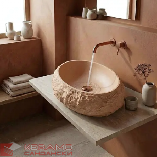 Умивалник за плот Mika Light Terracotta REA-U7348