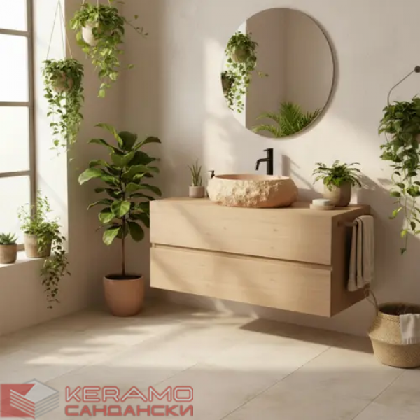 Умивалник за плот Mika Light Terracotta REA-U7348