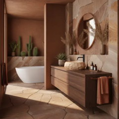 Умивалник за плот Mika Light Terracotta REA-U7348