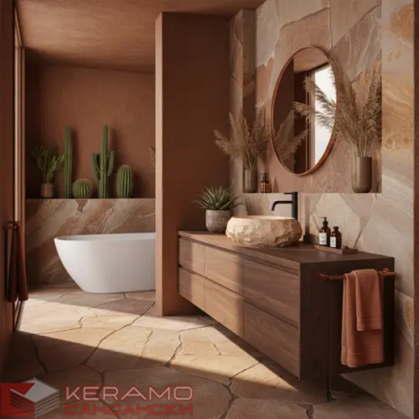 Умивалник за плот Mika Light Terracotta REA-U7348