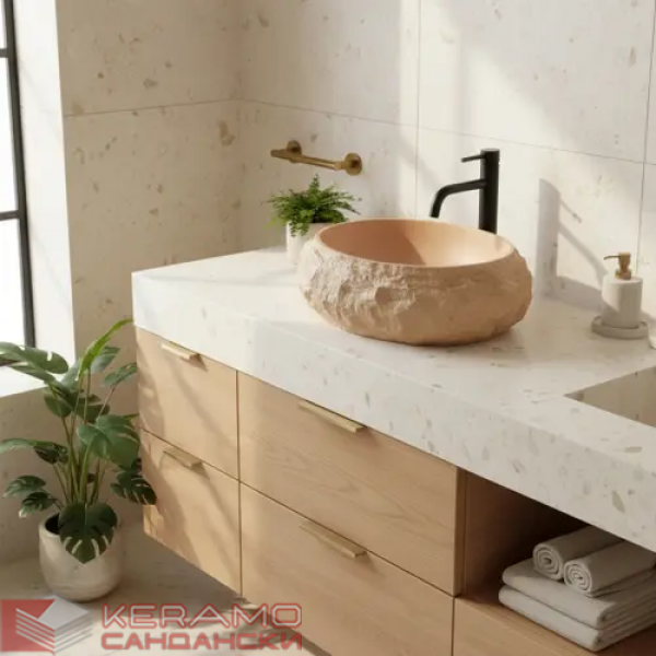Умивалник за плот Mika Light Terracotta REA-U7348