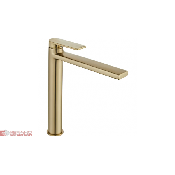 Висок смесител за умивалник brushed gold Verso REA-B6564