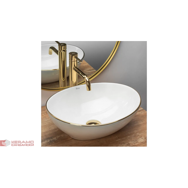 Мивка върху плот SOFIA GOLD EDGE REA-U3287