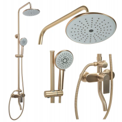 Душ колона brushed gold Verso REA-P9146