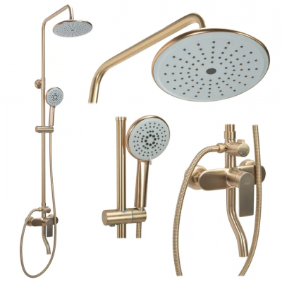 Душ колона brushed gold Verso REA-P9146