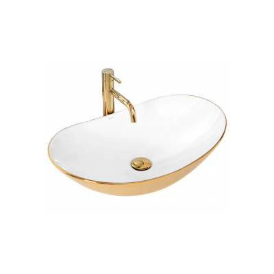 Мивка върху плот ROYAL WHITE GOLD REA-U7808