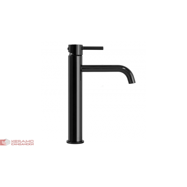 Висок смесител за умивалник black metallic Lungo REA-B0662