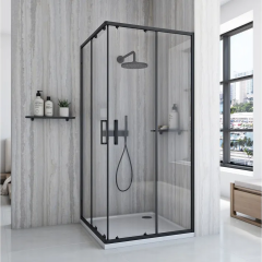 Душ кабина City 90x90 Black REA-K6446
