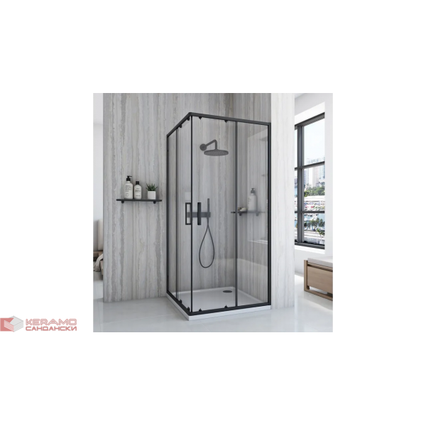 Душ кабина City 90x90 Black REA-K6446