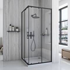 Душ кабина City 90x90 Black REA-K6446