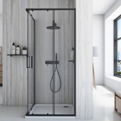 Душ кабина City 90x90 Black REA-K6446